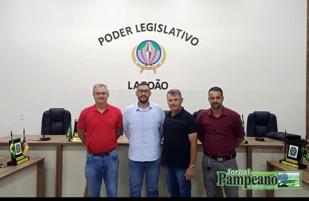 VEREADOR ADENILSON ADRIANO MULLER É ELEITO PRESIDENTE DA CÂMARA DE LAGOÃO PARA O ANO DE 2026